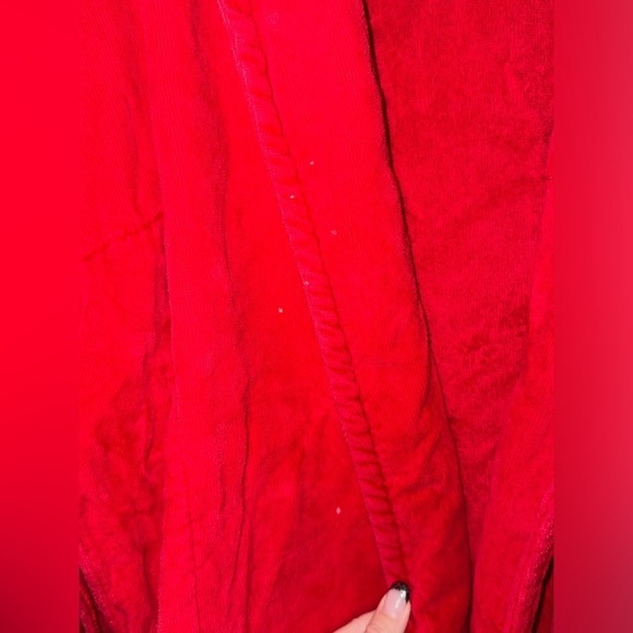VTG Victoria's Secret Plush Robe Terry Cloth Robe Women Size M/L Red - Picture 4 of 9